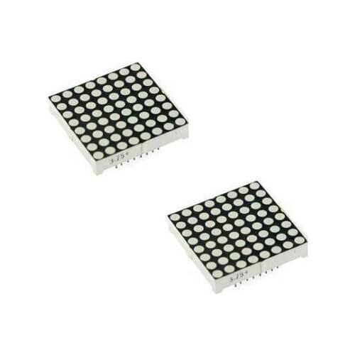 10 pcs 8x8 8*8 Mini Dot Matrix LED Display Red Common Anode Digital Tube 16-pin 20mmx20mm 1.9mm DIY Electronic Kit For Arduino