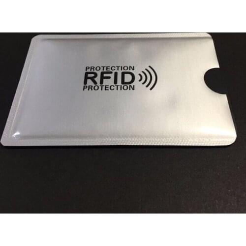 1000pcs Anti Scan RFID Blocking Sleeve Credit Card case to Secure Identity ATM Debit Contactless ID Protector Holder