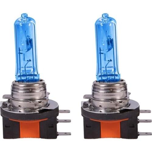 2x Halogen Long Life Bright Head Lamp Light Bulb H15/ New Lamp White 12v 55w for A4 A5 A6