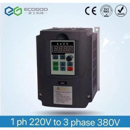 7.5kw Single Phase To Three Phase Inverter 220v To 380v Variable Frequency Drives