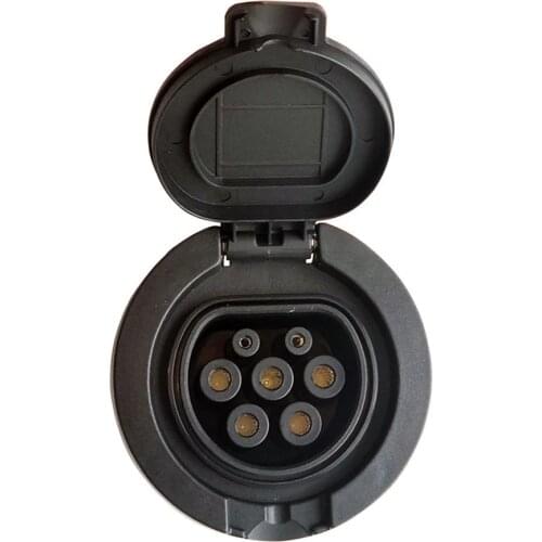 IEC 62196-2 32A 3 Phase AC EV Charging Socket Type 2 connector 4 Point Fixed