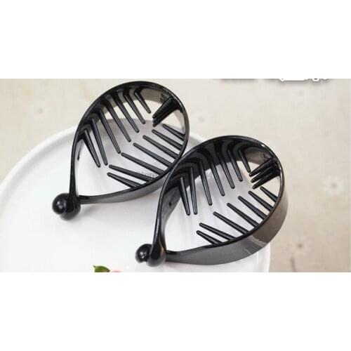 DHL 500pcs Creative Ponytail Holders Women Gold Fish Type Banana Hair Clips Tines Twist Hairpin Plastic Hair Claw Clip Headwear