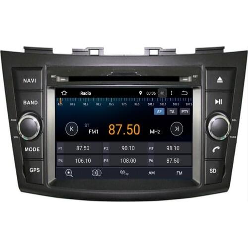 7" Android 10 Car DVD For Suzuki Swift 2011 2012 2013 2014 2015 Radio RDS WiFi Stereo Audio Video GPS Navigation Reverse Camera