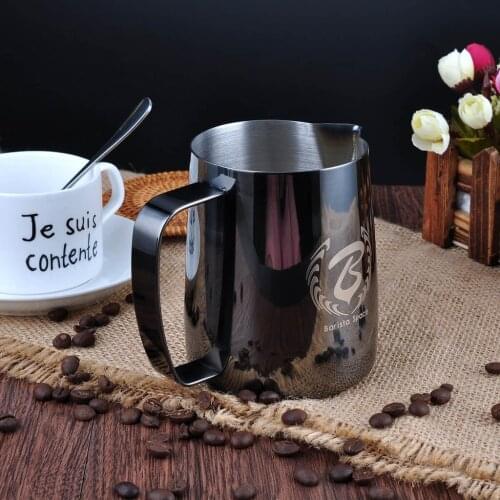Barista Space Light-Black Steel Milk Pot Pitcher 350 ml