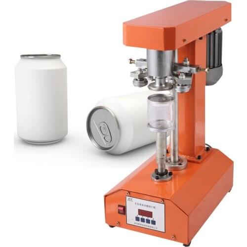Best Selling stainless steel beverage can seamer automatic tin can seaming machine double motor sealing machine