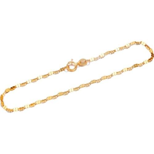 New 18K Yellow Gold Bracelet AU750 Gold Chain Bracelet Fashion Women Bracelet