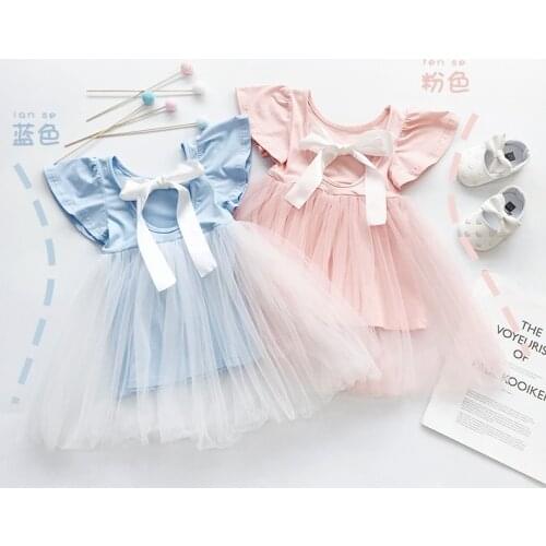 Children dress 2020 summer new children clothing girls net yarn princess dress Korean version western style net red puffy