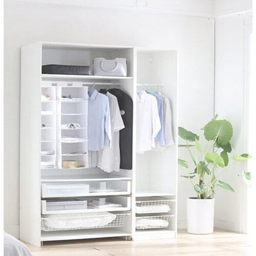 Home Decor Oxford Cloth 6 Layers Portable Storage Hanging Bag Collapsible Wardrobe Clothes Scarf Hat Organizer Hanging Bag