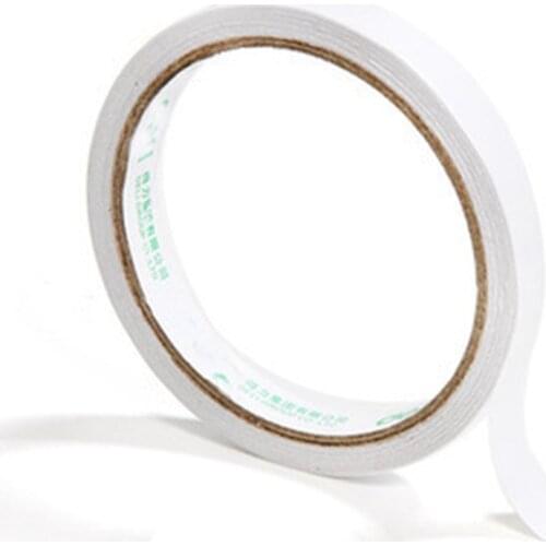 DL Wholesale 12mm*12m double-sided glue white double side adhesive force thin tape double side tape office stationery small gift