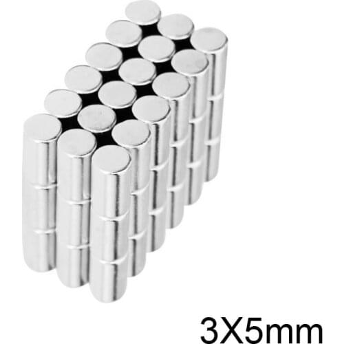 20~1000pcs 3x5 mm Powerful Strong Magnetic Magnets 3mm x 5mm Permanent Neodymium Magnets disc 3x5mm Small Round Magnet 3*5 mm