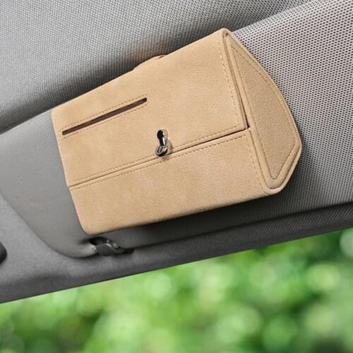 Multifunction Glasses Holder Card Organizer Storage Box Interior Car Accessories