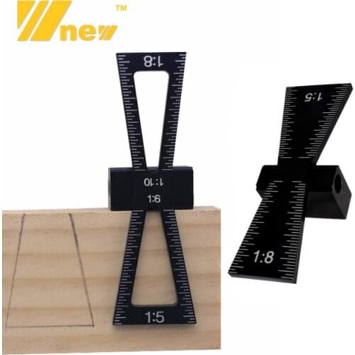 Dovetail Marker Guide Aluminum Alloy Dovetail Gauge Guide Making Jig 1:5 1:6 1:8 1:10 Slopes for Woodworking DIY Wooden Joints