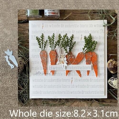 New Design Craft Metal stencil mold Cutting Die carrot banner decoration scrapbook die cuts Album Paper Card Craft Embossing