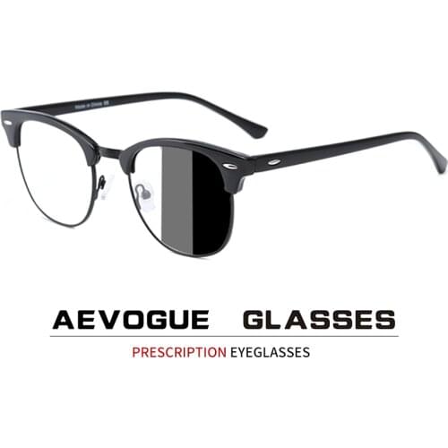 AEVOGUE Photochromic Glasses Frame Men Optical minus power grade Eyeglasses Women Eyewear Myopia Prescription Glasses AE0814