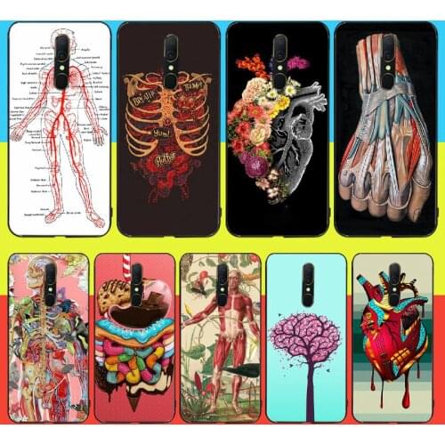PENGHUWAN medical human head meridian kidney art Newly Arrived Black Phone Case For Oppo A5 A9 2020 A11x A71 A73S A1K A83 case