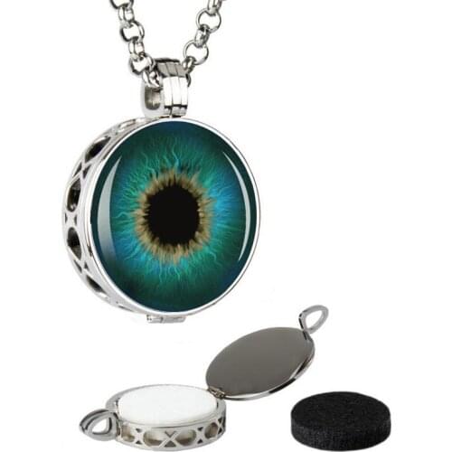 KUBOOZ Perfume Oil Necklaces Pendant Aromatherapy Essential Diffuser Stainless Steel Travel Car Refillable Fashion Jewelry Gift