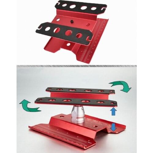RC Model All Metal 360-Degree Repair Metal Station Work Stand Assembly Platform Display Tool For All RC Car DCA-9048