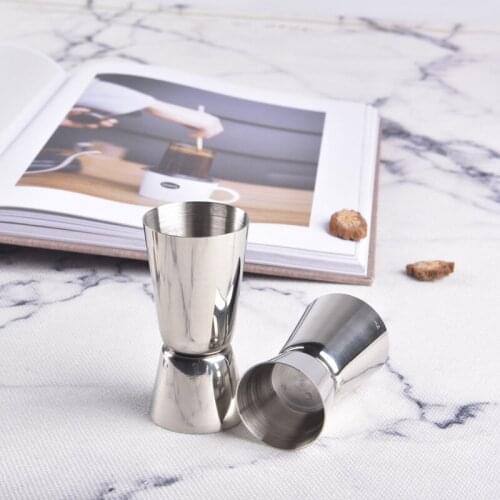 15/30ml Stainless Steel Cocktail Shaker Measure Cup Dual Shot Drink Spirit Measure Jigger Kitchen Accessories Bar Tools