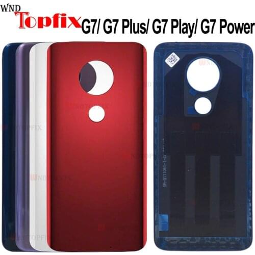 For Moto G7 Power Back Battery Cover Rear Door Panel G7 Plus Housing Case Replacement Part For Motorola Moto G7 Battery Cover