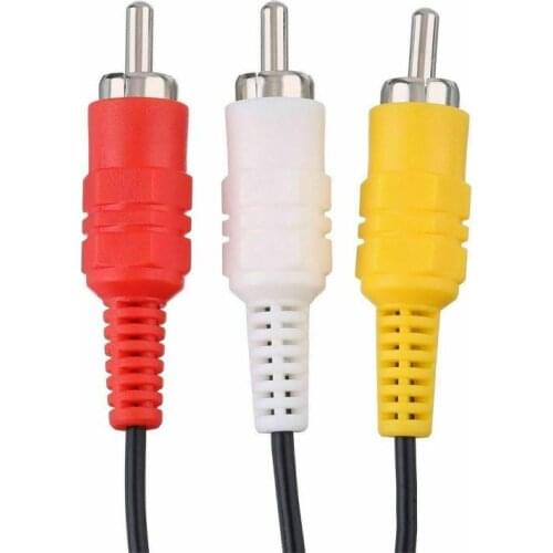 1.2M 3.5mm Jack To 2 RCA Audio Cables Stereo 3.5 Mm Male To RCA Male Coaxial Aux Cable For Laptop TV DVD Amplifier Mp3 Speakers