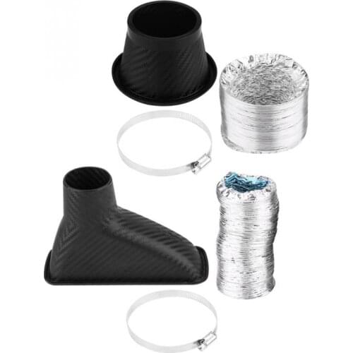 1 Set Auto Front Bumper Turbo Air Intake Pipe Turbine Inlet Pipe Air Funnel Kit Car Cold Air Intake System Kit Air filter