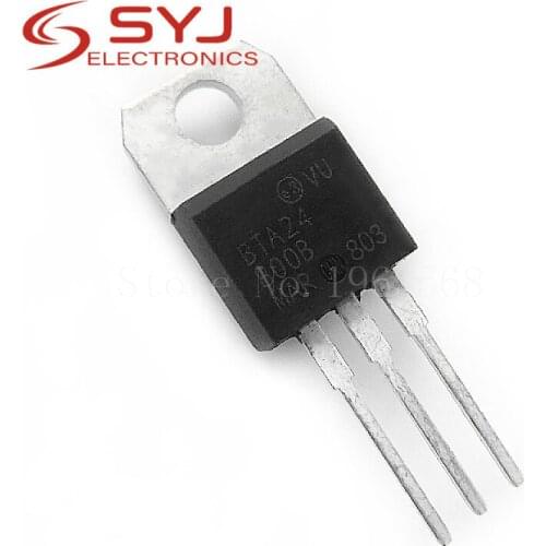 10pcs/lot BTA24-800B BTA24 BTA24-800 Triacs 25 AMP 800 VOLT TO-220 new original In Stock