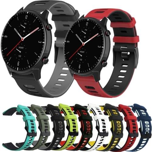 22mm Strap For Amazfit GTR 2/2E Sports Silicone Wristband For Amazfit GTR 47mm Pace Stratos 3 2 Bracelet Watch Accessories