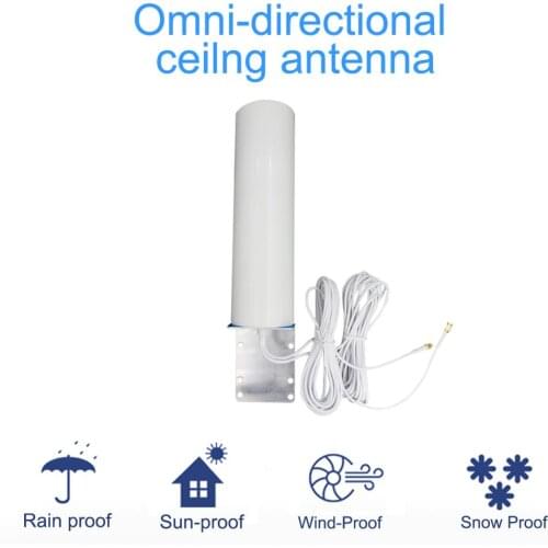 4G LTE Antenna 3G 4G Antena SMA-M Outdoor Antenna with 10M Meter SMA Male CRC9 TS9 Connector for 3G 4G Router Modem
