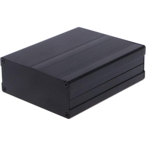 Aluminum Box Enclosure DIY Electronic Project Black Instrument Case 120x97x40mm
