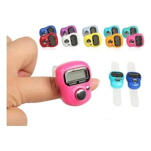 Digital Tasbih hand Counter Mini Digital Toy Counter Display Manual Count Tool 0-10000 10 Color