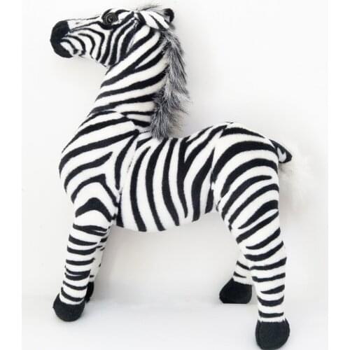 Children Plush Toy big size strip zebra horse Baby Kids Stuffed Toy for Christmas Birthday gift Simulation zebra