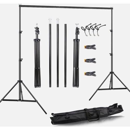 Photo Video Studio Backdrop Background Stand Photography Muslin Backgrounds Picture Canvas Frame Support System With Carry Bag