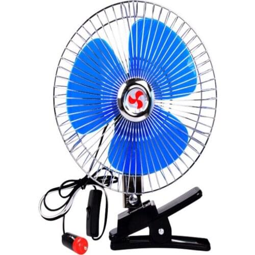 Hot Sale 12/24V Mini Summer Car Low Noise Air Conditioner Rotatable Clip Cooling Fan