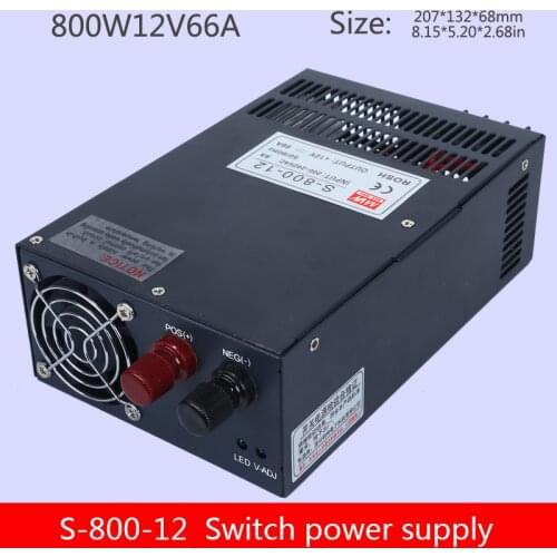 Switching power supply S-800W industrial control 12V monitoring LED camera AC to DC high power industrial power supply