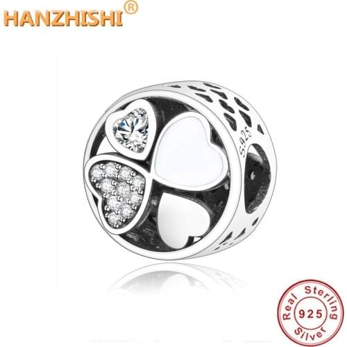 2021 Mothers Day Collection 925 Sterling Silver Heart Love Charm Beads Fits Original Pandora Charm Bracelet DIY Jewelry Gift