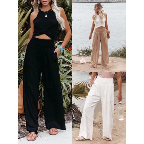Mandylandy Women's Wide Trousers