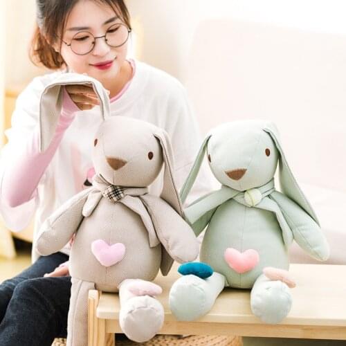 Cute Plush Rabbit Toy Stuffed Animal Rabbit With Long Ears Baby Kids Toys Birthday Gift for Girl