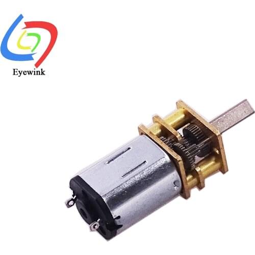 Mini N20 Motor DC 3V/6V/12V N20 Mini Micro Metal Gear Motor with Gearwheel DC Motors 15/30/50/60/100/200/300/500/1000RPM