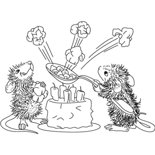 Mouse stamp Clear Stamp for Scrapbooking Transparent Silicone Rubber DIY Photo Album Decor A88