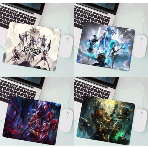 Mairuige Desktop Computer Small Mousepad 22X18CM LOL Best-selling Laptop Office Rubber Small MousePad for CSGO LOL Game Mousepad