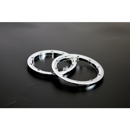 Plastic Chrome Inside Beadlocks 2PCS for 1/5 Hpi Baja 5b 5t 5sc Losi 5ive-T Rc Car Parts