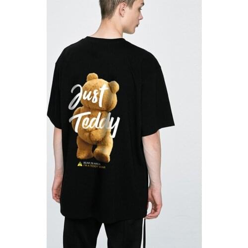 Teddy Bear Short Sleeves T-shirt New 2021 Explosions Female T Hong Kong Korea Fashion Style Loose Top Plus Size Harajuku