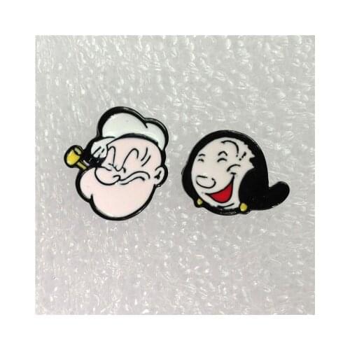 Popeyeeee Fashion Anime Action Figures Cartoon Products Accessories Stud Earrings Girls Unisex Birthday Gifts