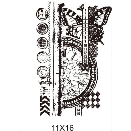 Objects and Butt transparent Clear Silicone Stamp/Seal for DIY scrapbooking/photo album Decorative clear stamp sheets B027