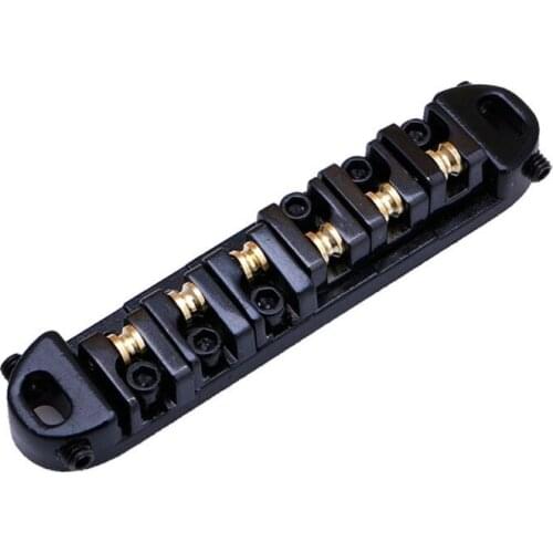 Roller Saddle Locking Black Bridge Fit for Electric Guitar