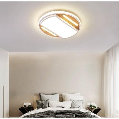 Modern ceiling lights for living room bedroom lights fashion warm dimmable rectangle round ceiling light led plafondlamp