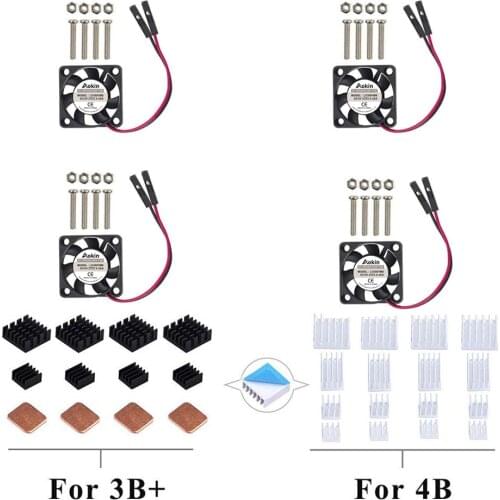 Raspberry Pi 4 Fan, Raspberry Pi Cooling Fan 30x30x7mm DC 5V Brushless Cooling Fan Raspberry Pi Heatsink Pi 4 Model B 3B+ Pi 3