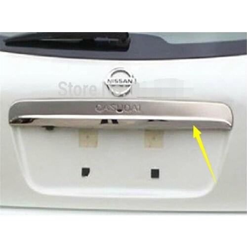 High quality stainless steel rear trim trunk trim strip sequins modified tailgate For Nissan QASHQAI 2005--2017Car accessories