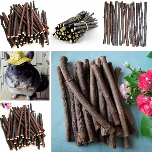 Chew Stick Apple Tree Branch Hamster Squirrel Natural Toys Parrots Rabbits