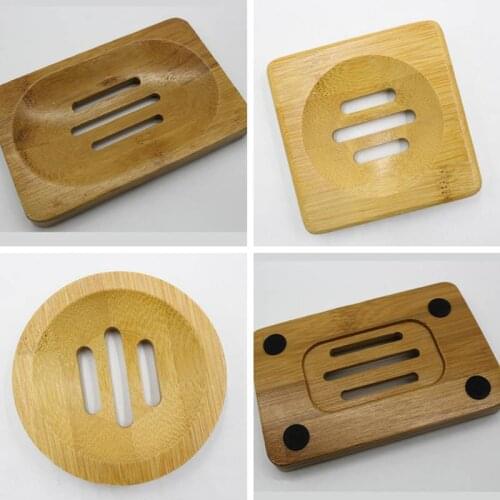 1Pcs Natural Wood Soap Box Draining Holder Home Bathroom Wash Soap Holder Organizer Mould Proof Bathroom Supplies